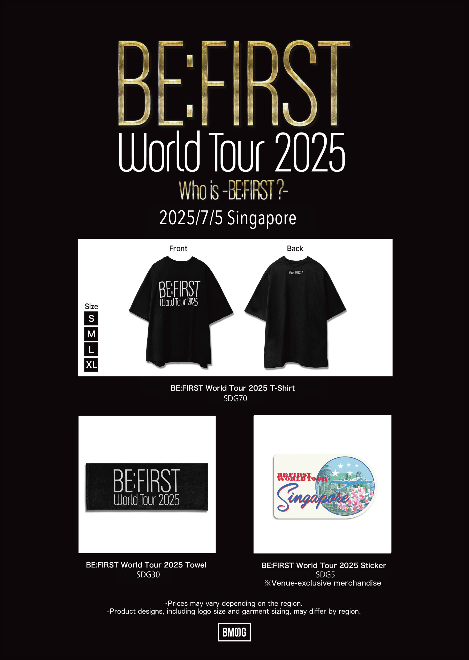 BE:FIRST World Tour 2025 -Who is BE:FIRST?- 各会場 詳細情報について (JP/EN) | BE:FIRST